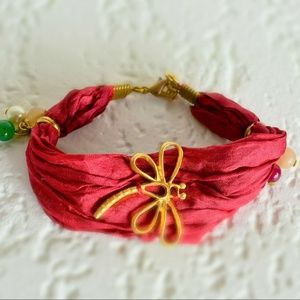 Fabric Bracelet in women